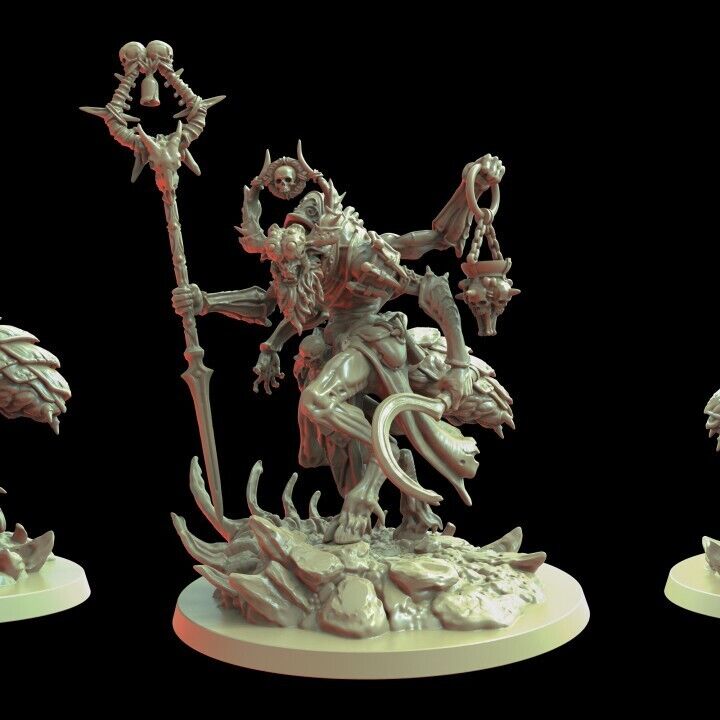 Beastman Mage proxy  Grimdark , OPR , Sci-Fi, Fantasy wargames TalesKeeper