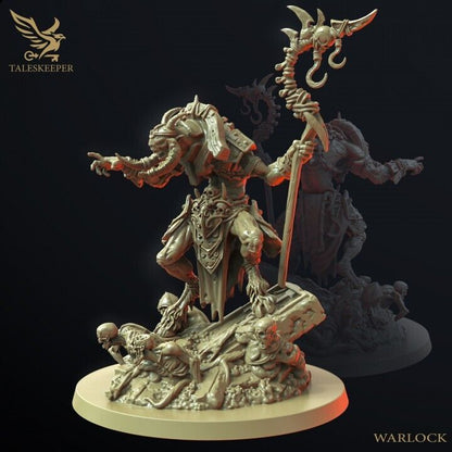 Beastman Warlock proxy Grimdark , OPR , Sci-Fi, Fantasy wargames TalesKeeper