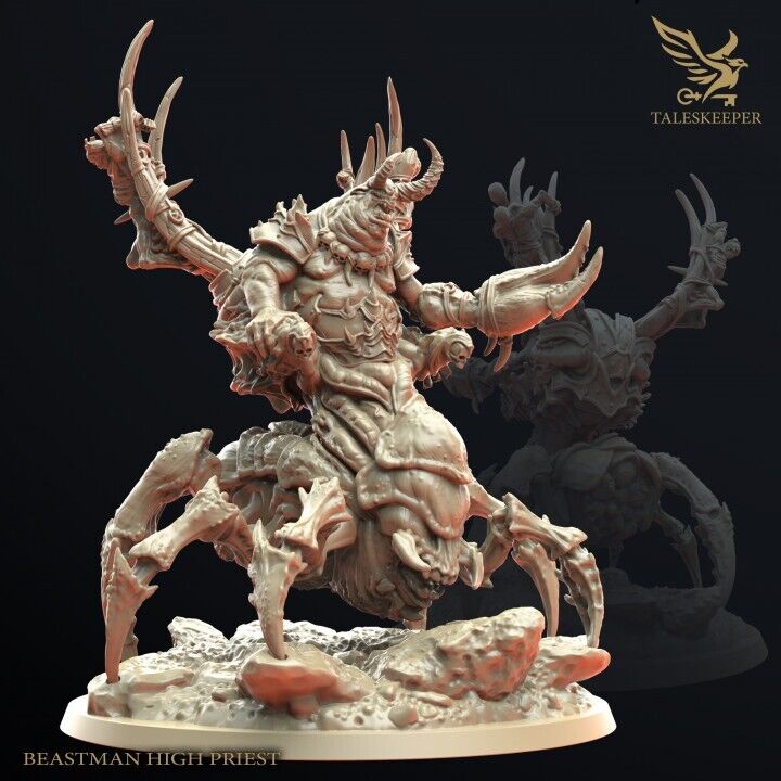 Beastman High Priest proxy  Grimdark , OPR , Sci-Fi, Fantasy wargames TalesKeeper