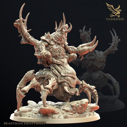 Beastman High Priest proxy  Grimdark , OPR , Sci-Fi, Fantasy wargames TalesKeeper