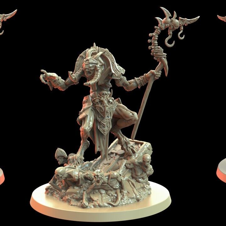 Beastman Warlock proxy Grimdark , OPR , Sci-Fi, Fantasy wargames TalesKeeper