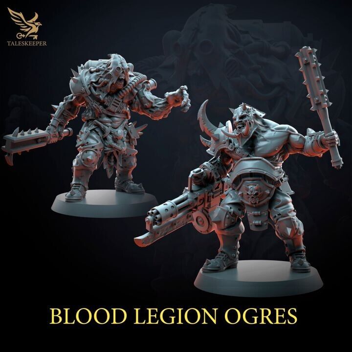 BLOOD LEGION OGRES proxy Grimdark , OPR , Sci-Fi, Fantasy wargames TalesKeeper