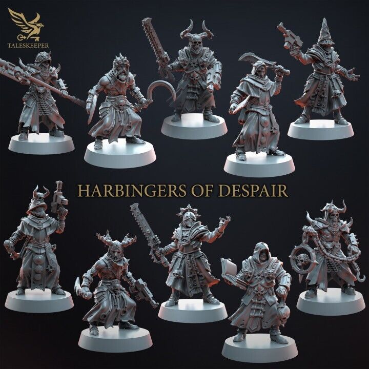 HARBINGERS OF DESPAIR proxy Grimdark , OPR , Sci-Fi, Fantasy wargames TalesKeeper