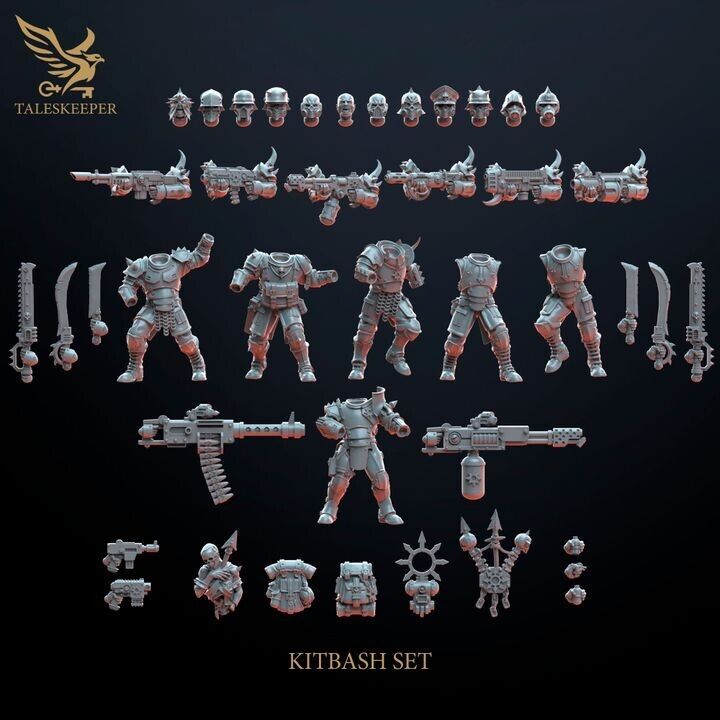 BLOOD LEGION TROOPS V2 proxy Grimdark , OPR , Sci-Fi, Fantasy wargame TalesKeeper