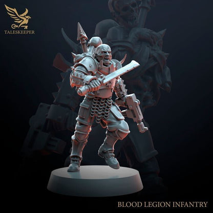 BLOOD LEGION TROOPS V2 proxy Grimdark , OPR , Sci-Fi, Fantasy wargame TalesKeeper