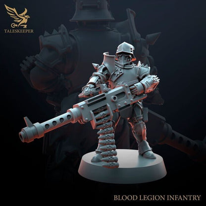 BLOOD LEGION TROOPS V2 proxy Grimdark , OPR , Sci-Fi, Fantasy wargame TalesKeeper