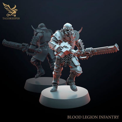 BLOOD LEGION TROOPS V2 proxy Grimdark , OPR , Sci-Fi, Fantasy wargame TalesKeeper