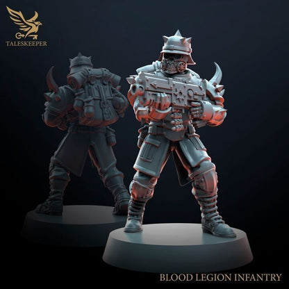 BLOOD LEGION TROOPS V2 proxy Grimdark , OPR , Sci-Fi, Fantasy wargame TalesKeeper