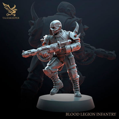 BLOOD LEGION TROOPS V2 proxy Grimdark , OPR , Sci-Fi, Fantasy wargame TalesKeeper