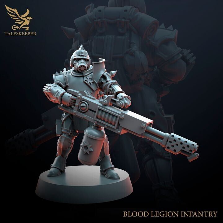 BLOOD LEGION TROOPS V2 proxy Grimdark , OPR , Sci-Fi, Fantasy wargame TalesKeeper
