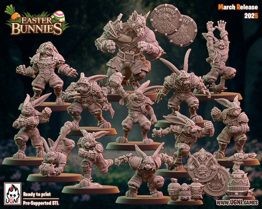 Human / Frogs Proxy team - The Easter Bunnies Fantasy football team Ugni