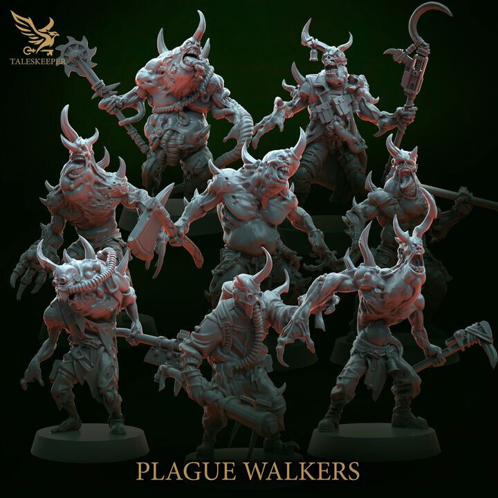 Plague Walkers proxy Grimdark , OPR , Sci-Fi, Fantasy wargame TalesKeeper