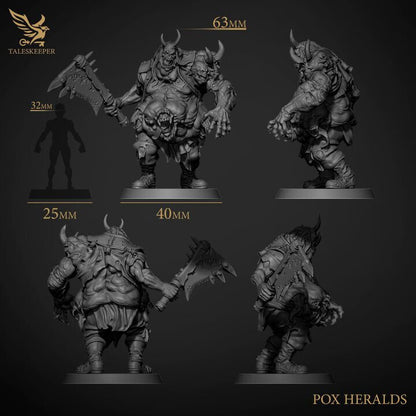 Pox Heralds proxy Grimdark , OPR , Sci-Fi, Fantasy wargame TalesKeeper