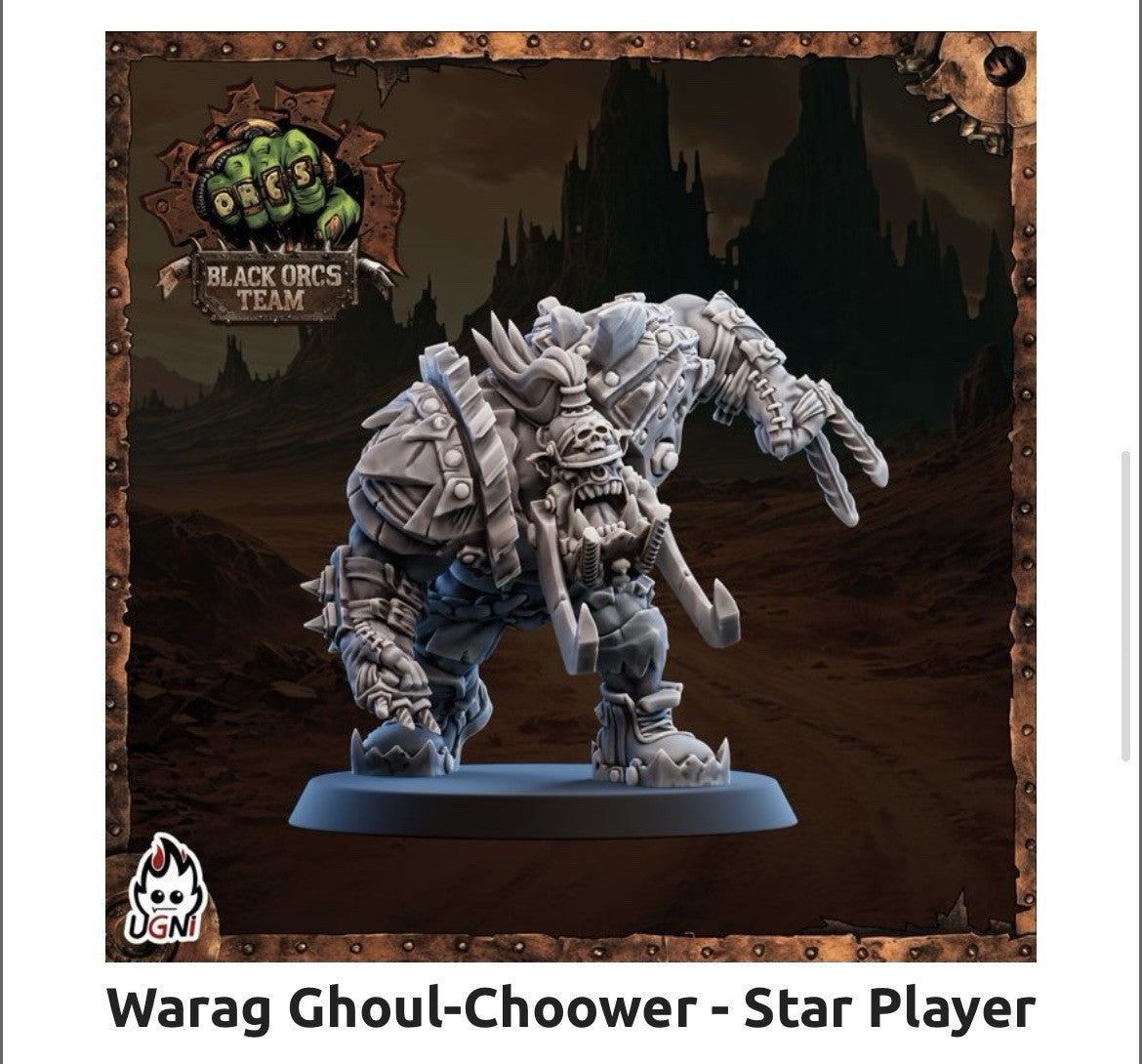 Warag Ghoul-Choower - Mad Max Style Fantasy Football Star Player Ugni