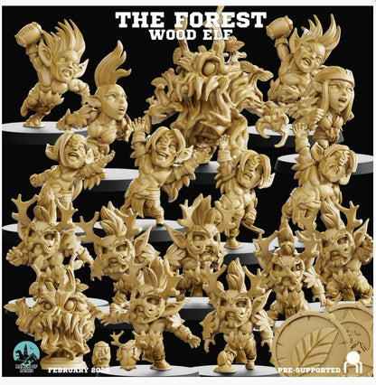 Wood Elf ���The Forest��� Cute Chibi proxy Fantasy Football Team - Realm Of Paths