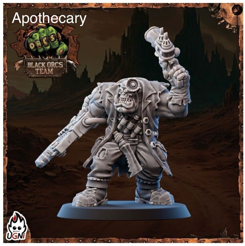 Black Orc Team Mad Max style Fantasy football team UGNI
