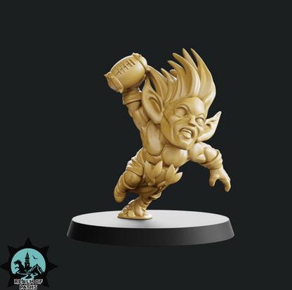 Wood Elf ���The Forest��� Cute Chibi proxy Fantasy Football Team - Realm Of Paths
