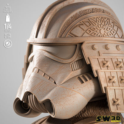 Imperial Storm Trooper Samurai Star Wars themed 3D Bust Sculpture by SW3D