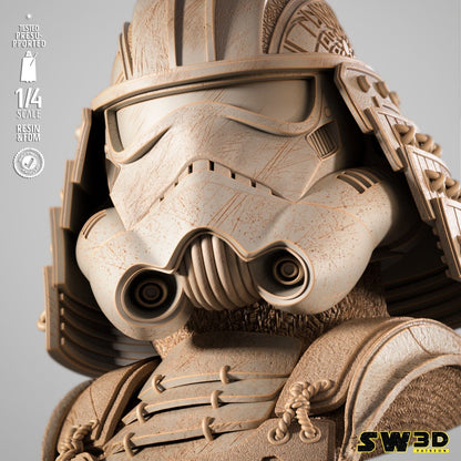 Imperial Storm Trooper Samurai Star Wars themed 3D Bust Sculpture by SW3D