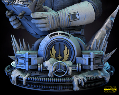 Han Solo Snow (Hoth) Star Wars themed 3D Bust Sculpture by SW3D