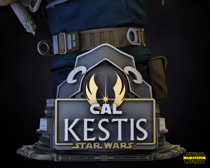 Cal kestis Star Wars themed 3D Bust Sculpture by SW3D