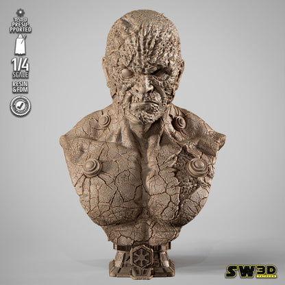Darth Sion Star Wars themed 3D Bust Sculpture by SW3D