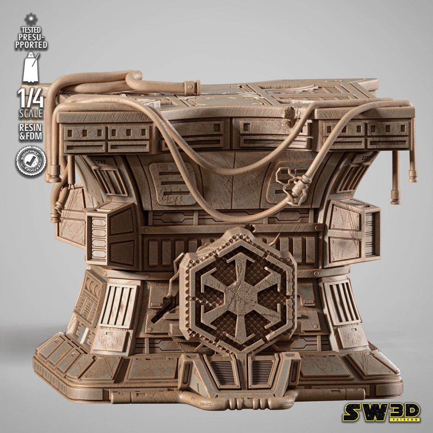 Darth Sion Star Wars themed 3D Bust Sculpture by SW3D