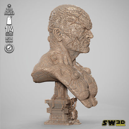 Darth Sion Star Wars themed 3D Bust Sculpture by SW3D