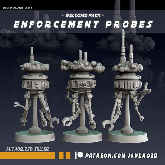 3 x Enforcement Droids/Probes Star Wars Legion compatible Jandro3D