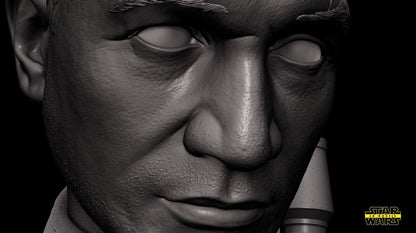 Jango Fett Star Wars themed 3D Bust Sculpture by SW3D