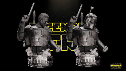 Jango Fett Star Wars themed 3D Bust Sculpture by SW3D