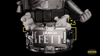 Jango Fett Star Wars themed 3D Bust Sculpture by SW3D