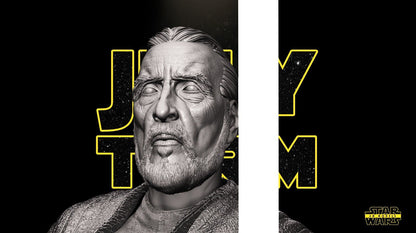 Count Dooku Star Wars themed 3D Bust Sculpture by SW3D