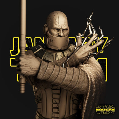 Darth Malak Star Wars themed 3D Bust Sculpture by SW3D