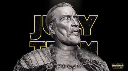 Count Dooku Star Wars themed 3D Bust Sculpture by SW3D