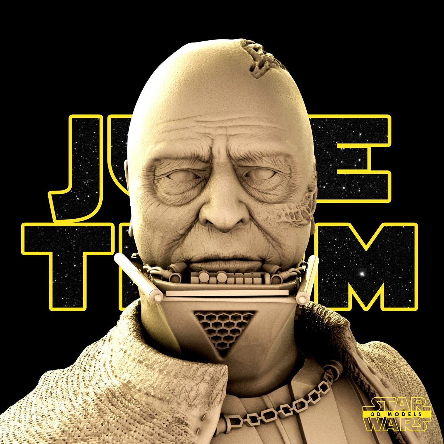 Darth Vader Star Wars themed 3D Bust Sculpture by SW3D