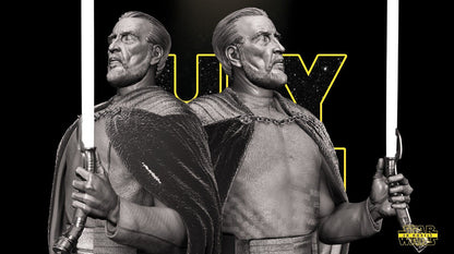 Count Dooku Star Wars themed 3D Bust Sculpture by SW3D