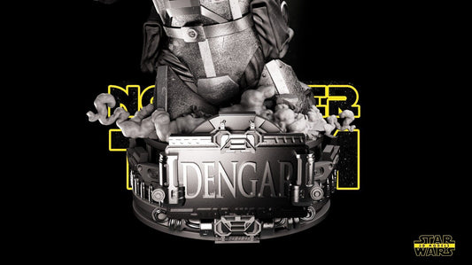 Dengar Star Wars themed 3D Bust Sculpture by SW3D