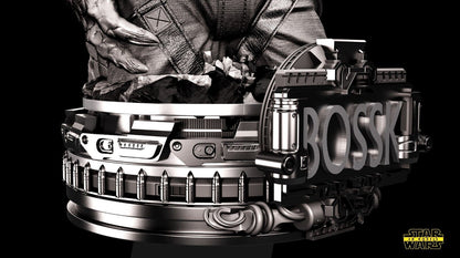 Bossk Star Wars themed 3D Bust Sculpture by SW3D