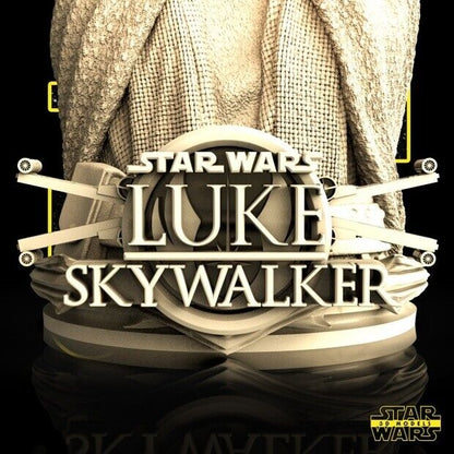Luke Skywalker Star Wars themed 3D Bust Sculpture by SW3D