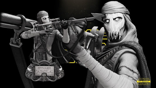 Qymaen jai sheelal (General Grievous) Star Wars themed 3D Bust Sculpture by SW3D