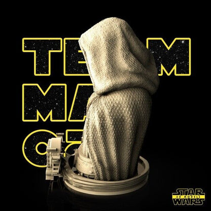 Luke Skywalker Star Wars themed 3D Bust Sculpture by SW3D