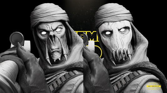 Qymaen jai sheelal (General Grievous) Star Wars themed 3D Bust Sculpture by SW3D