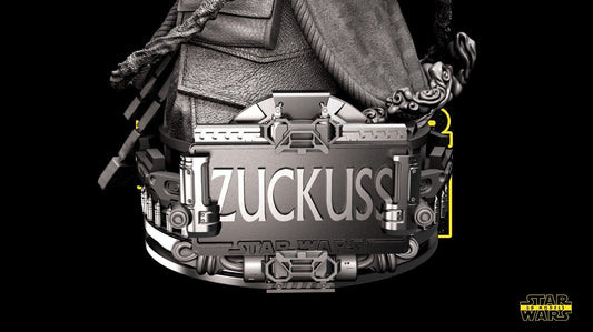 Zuckuss Star Wars themed 3D Bust Sculpture by SW3D