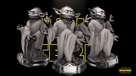 Yoda Star Wars themed 3D Bust Sculpture by SW3D