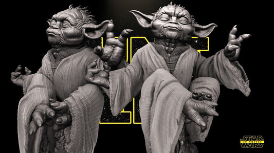 Yoda Star Wars themed 3D Bust Sculpture by SW3D