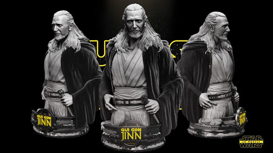 Qui gon jinn Star Wars themed 3D Bust Sculpture by SW3D