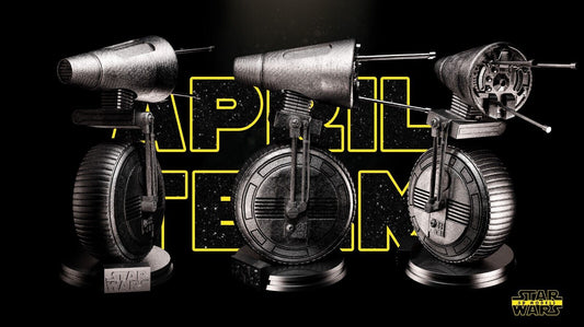 D-0 droid Star Wars themed 3D Bust Sculpture by SW3D