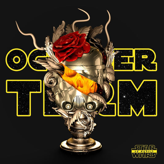 Storm Trooper tribute Star Wars themed 3D Bust Sculpture by SW3D