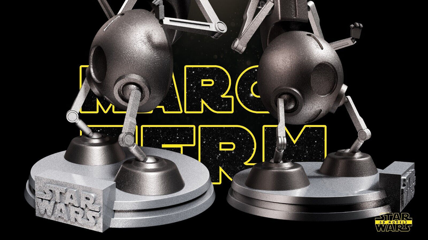 Todo 360 droid Star Wars themed 3D Bust Sculpture by SW3D